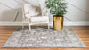 Cascade Range Collection Area Rug -  Shasta (Gray) Square Gray  lifestyle 7