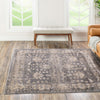 Cascade Range Collection Area Rug -  Shasta (Gray) Square Gray  lifestyle 40