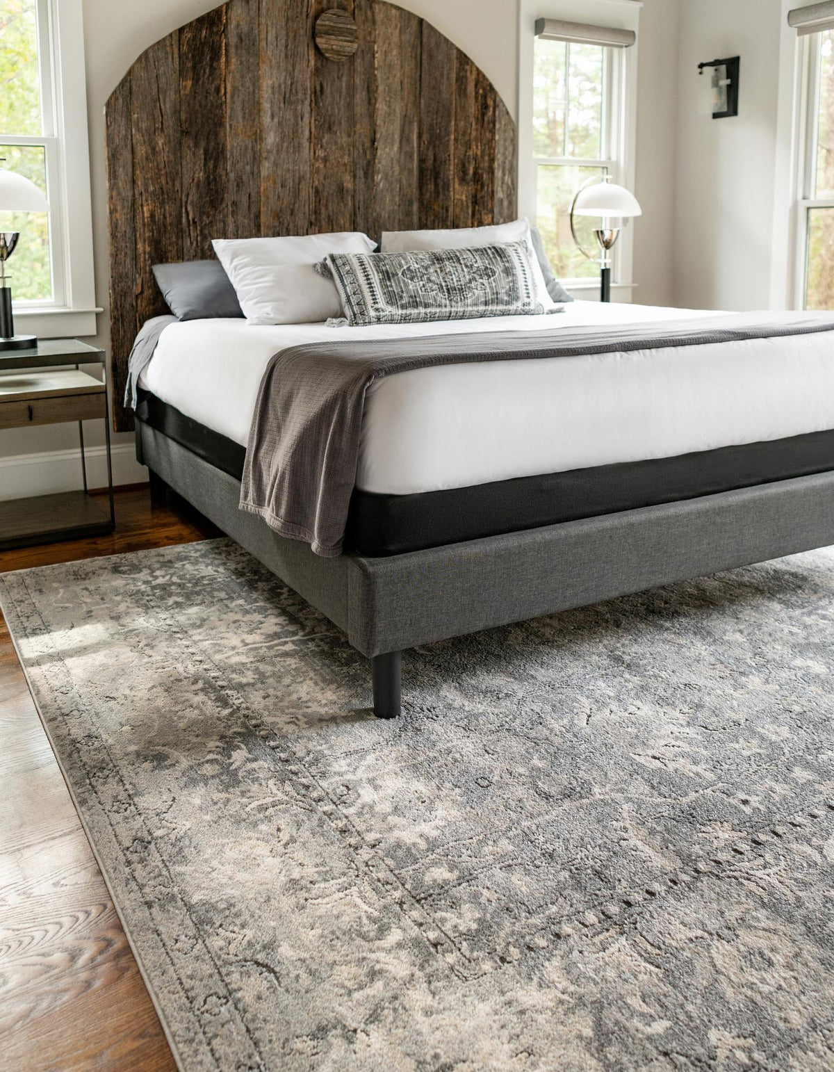 Cascade Range Collection Area Rug -  Shasta (Gray) Rectangle Gray  lifestyle 6