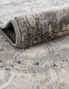 Cascade Range Collection Area Rug -  Shasta (Gray) Round Gray  lifestyle 7