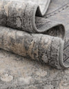 Cascade Range Collection Area Rug -  Shasta (Gray) Round Gray  lifestyle 31