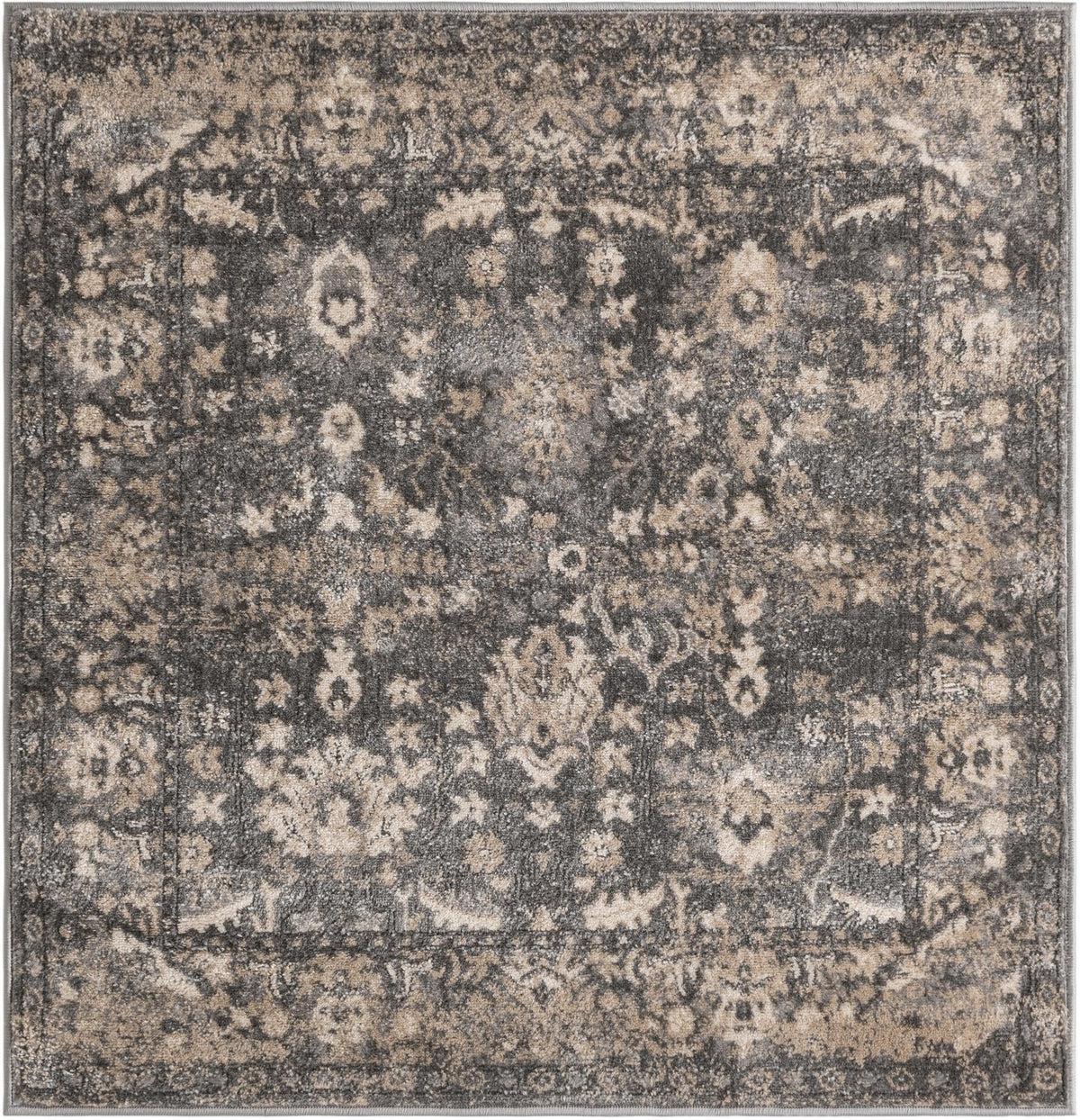 Cascade Range Collection Area Rug -  Shasta (Gray) Square Gray Main