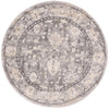 Cascade Range Collection Area Rug -  Shasta (Gray) Round Gray Main