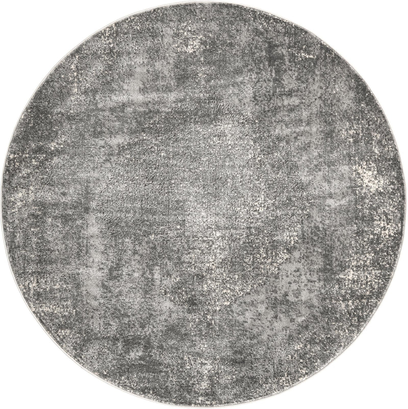 Cascade Range Collection Area Rug -  Adams Round Gray  lifestyle 81