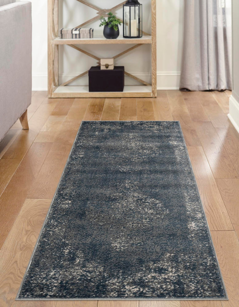 Cascade Range Collection Area Rug -  Adams Runner Blue  lifestyle 117