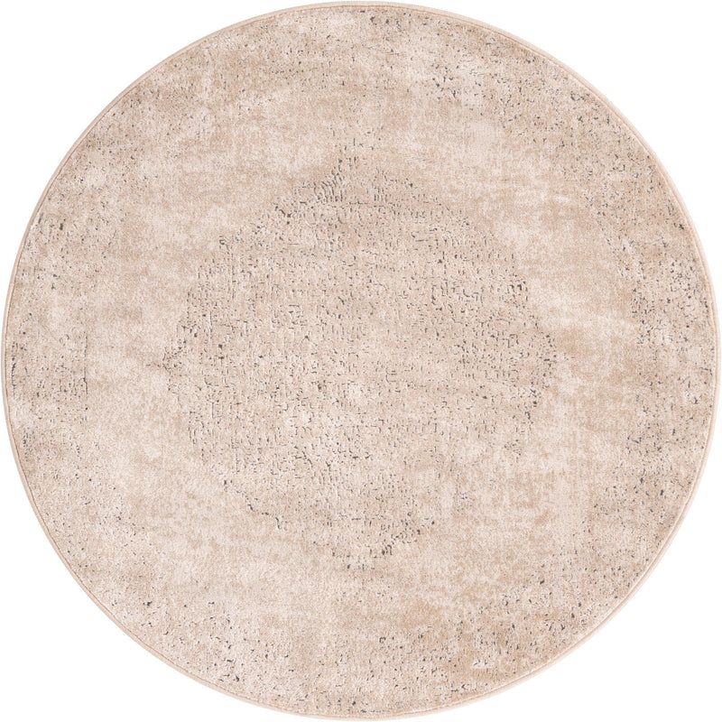 Cascade Range Collection Area Rug -  Adams Round Ivory Main