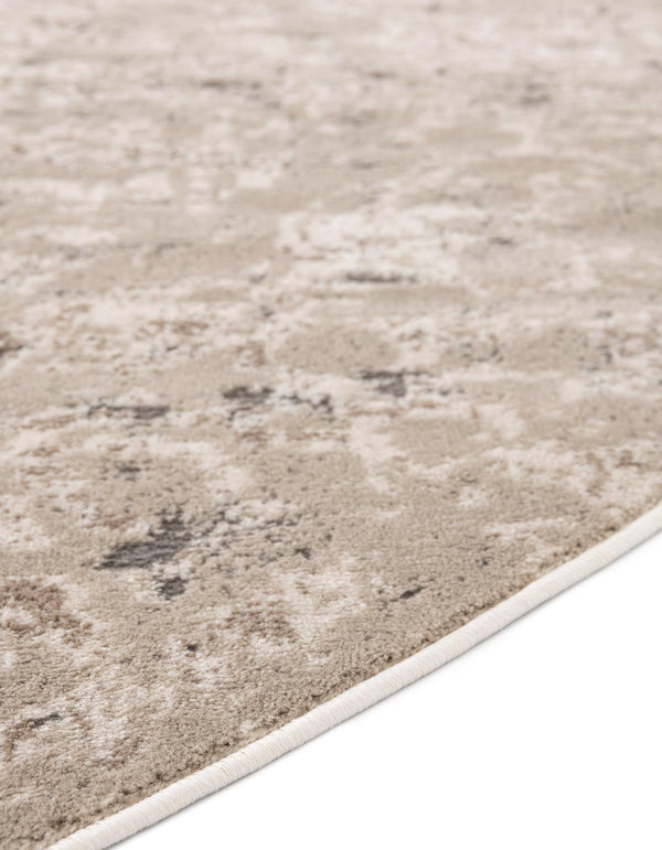 Cascade Range Collection Area Rug -  Jefferson Round Beige  lifestyle 184