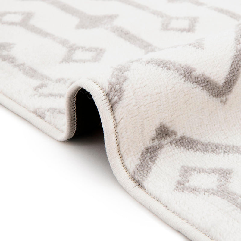 Marrakech Lattice Collection Area Rug - Medina (Ivory) Rectangle Ivory  lifestyle 19