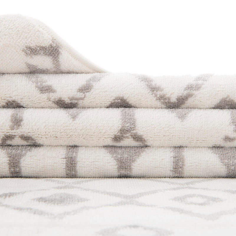 Marrakech Lattice Collection Area Rug - Medina (Ivory) Runner Ivory  lifestyle 18