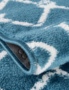 Marrakech Lattice Collection Area Rug - Medina (Blue) Runner Blue  lifestyle 39