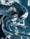Marrakech Lattice Collection Area Rug - Medina (Blue) Runner Blue  lifestyle 41