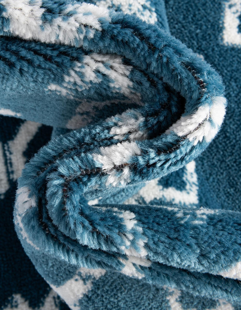 Marrakech Lattice Collection Area Rug - Medina (Blue) Runner Blue  lifestyle 41