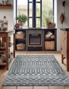 Marrakech Lattice Collection Area Rug - Medina (Gray) Rectangle Gray  lifestyle 10