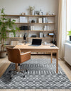 Marrakech Lattice Collection Area Rug - Medina (Gray) Rectangle Gray  lifestyle 19