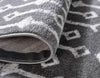 Marrakech Lattice Collection Area Rug - Medina (Gray) Rectangle Gray  lifestyle 23