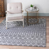 Marrakech Lattice Collection Area Rug - Medina (Gray) Square Gray  lifestyle 0
