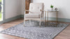 Marrakech Lattice Collection Area Rug - Medina (Gray) Square Gray  lifestyle 2