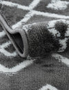 Marrakech Lattice Collection Area Rug - Medina (Gray) Runner Gray  lifestyle 6