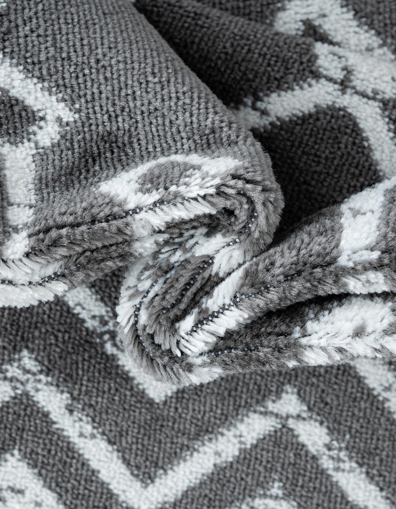 Marrakech Lattice Collection Area Rug - Medina (Gray) Runner Gray  lifestyle 9