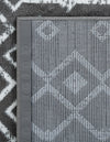 Marrakech Lattice Collection Area Rug - Medina (Gray) Runner Gray  lifestyle 11
