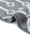 Marrakech Lattice Collection Area Rug - Medina (Gray) Runner Gray  lifestyle 13