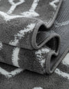 Marrakech Lattice Collection Area Rug - Medina (Gray) Runner Gray  lifestyle 18