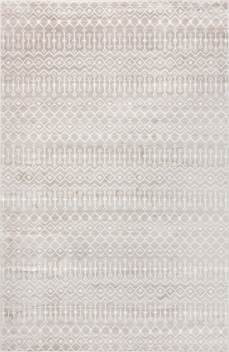 Marrakech Lattice Collection Area Rug - Medina (Beige) Rectangular Beige Main