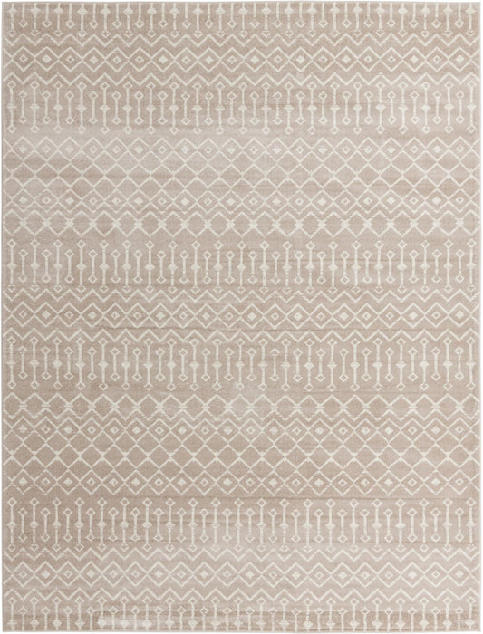 Marrakech Lattice Collection Area Rug - Medina (Beige) Rectangle Beige Main