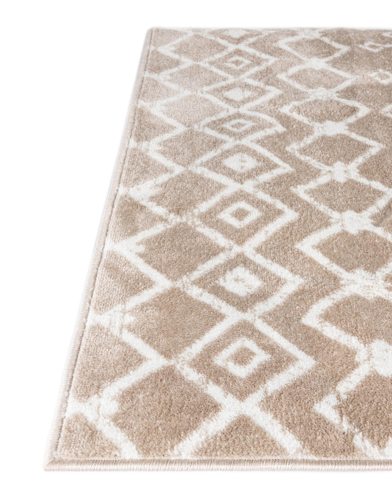 Marrakech Lattice Collection Area Rug - Medina (Beige) Rectangle Beige  lifestyle 25