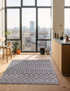 Marrakech Lattice Collection Area Rug - Medina (Light Gray) Rectangular Light Gray  lifestyle 10