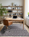 Marrakech Lattice Collection Area Rug - Medina (Light Gray) Rectangular Light Gray  lifestyle 19
