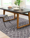 Marrakech Lattice Collection Area Rug - Medina (Light Gray) Rectangular Light Gray  lifestyle 25