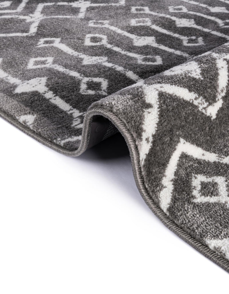 Marrakech Lattice Collection Area Rug - Medina (Light Gray) Rectangle Light Gray  lifestyle 27