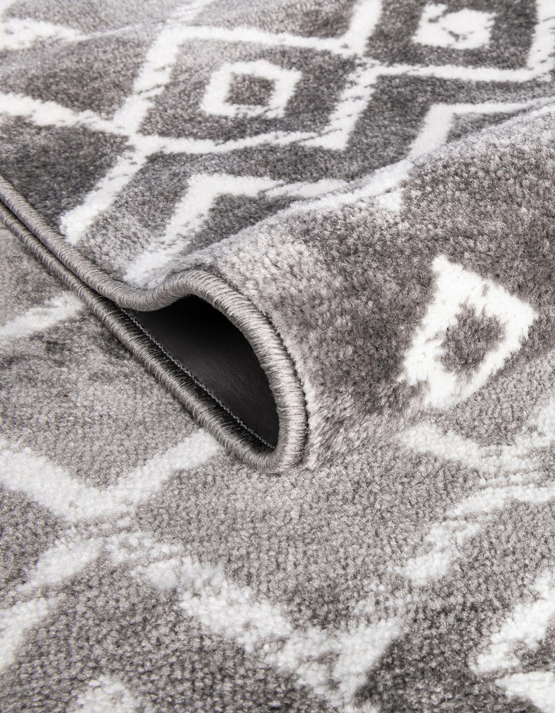 Marrakech Lattice Collection Area Rug - Medina (Light Gray) Rectangle Light Gray  lifestyle 30
