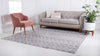 Marrakech Lattice Collection Area Rug - Medina (Light Gray) Square Light Gray  lifestyle 2