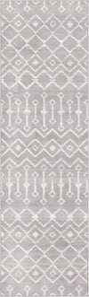 Marrakech Lattice Collection Area Rug - Medina (Light Gray) Runner Light Gray Main