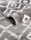 Marrakech Lattice Collection Area Rug - Medina (Light Gray) Runner Light Gray  lifestyle 6
