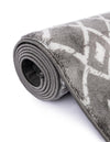 Marrakech Lattice Collection Area Rug - Medina (Light Gray) Runner Light Gray  lifestyle 16
