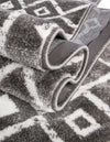 Marrakech Lattice Collection Area Rug - Medina (Light Gray) Runner Light Gray  lifestyle 17