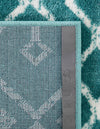 Marrakech Lattice Collection Area Rug - Medina (Turquoise) Square Turquoise  lifestyle 46