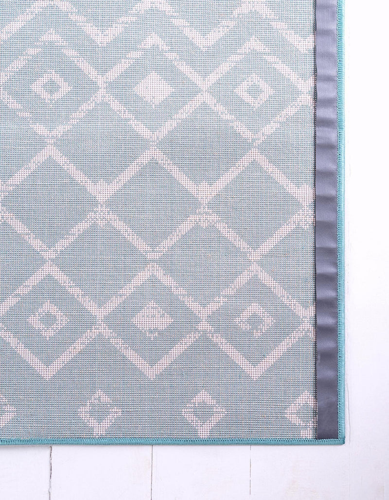 Marrakech Lattice Collection Area Rug - Medina (Turquoise) Square Turquoise  lifestyle 47