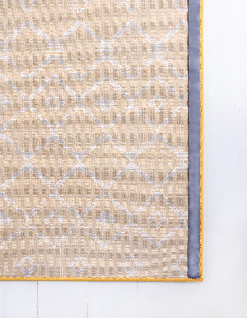Marrakech Lattice Collection Area Rug - Medina (Yellow) Rectangle Yellow  lifestyle 12