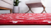 Marrakech Lattice Collection Area Rug - Medina (Red) Square Red  lifestyle 40