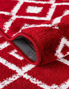 Marrakech Lattice Collection Area Rug - Medina (Red) Runner Red  lifestyle 43