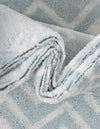Marrakech Lattice Collection Area Rug - Medina (Light Blue) Runner Light Blue  lifestyle 45