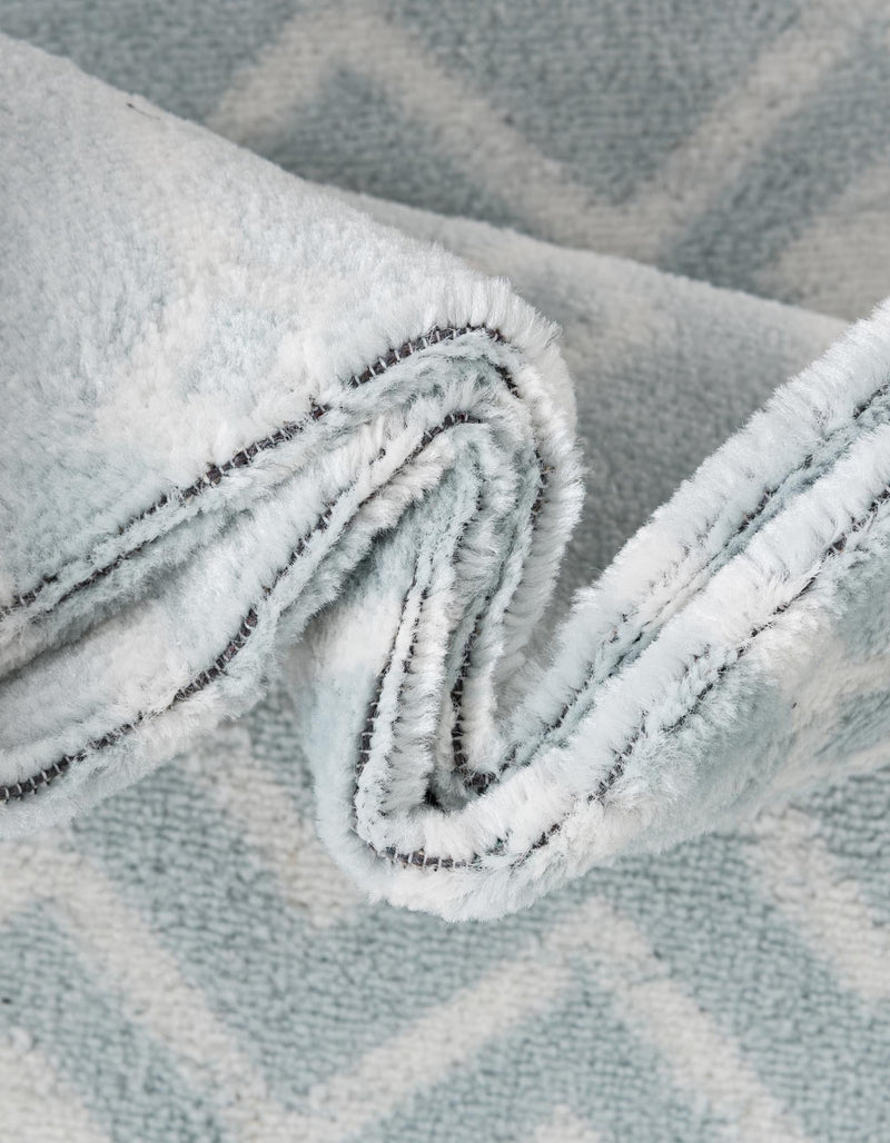 Marrakech Lattice Collection Area Rug - Medina (Light Blue) Runner Light Blue  lifestyle 45