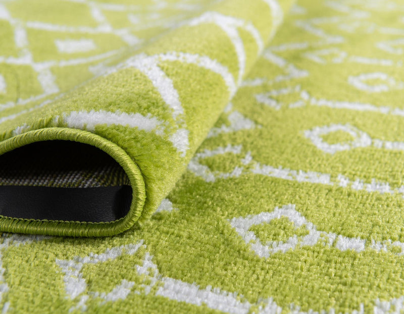 Marrakech Lattice Collection Area Rug - Medina (Green) Rectangle Green  lifestyle 14