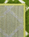Marrakech Lattice Collection Area Rug - Medina (Green) Square Green  lifestyle 41