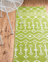 Marrakech Lattice Collection Area Rug - Medina (Green) Runner Green  lifestyle 39