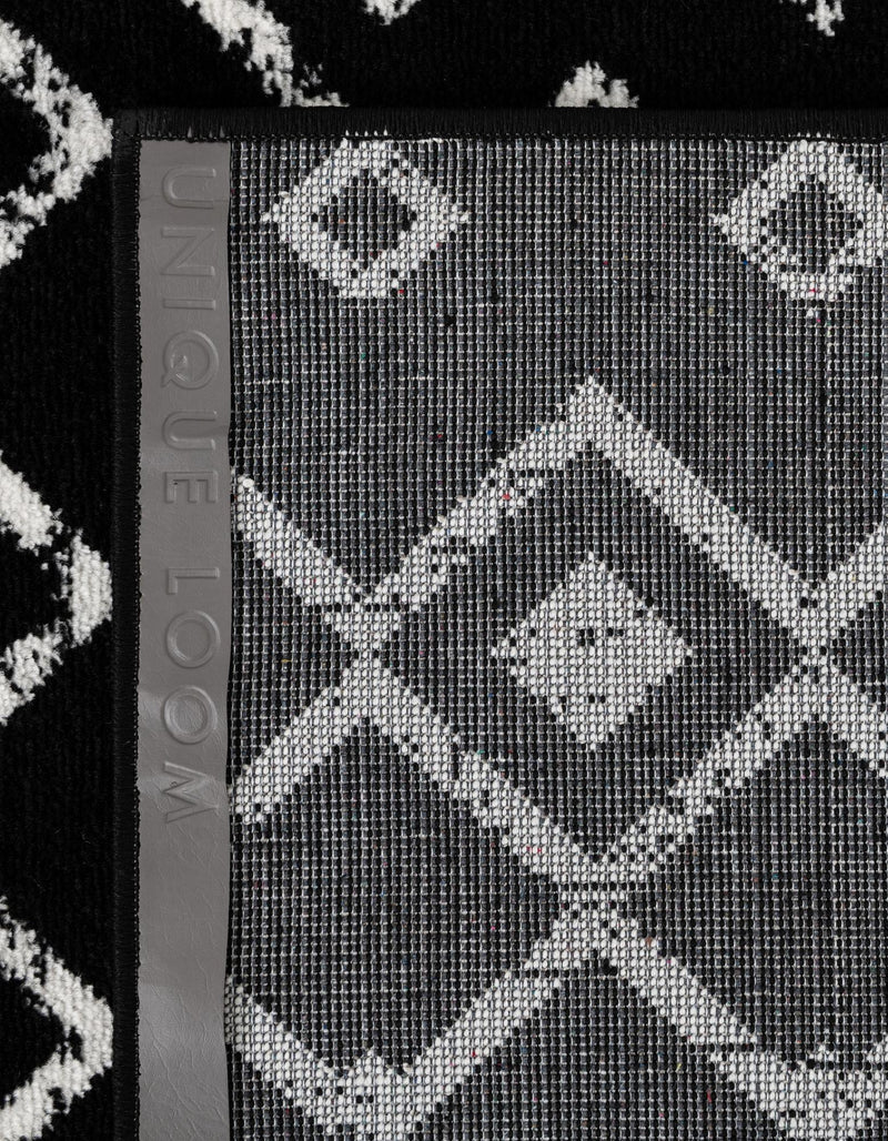 Marrakech Lattice Collection Area Rug - Medina (Black) Rectangle Black  lifestyle 25